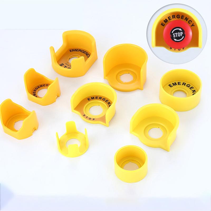 22Mm Push Button Switch Protective Cover Protective Cover Anti-Missing Elevator Emergency Stop  Accessory Round Warning Ring