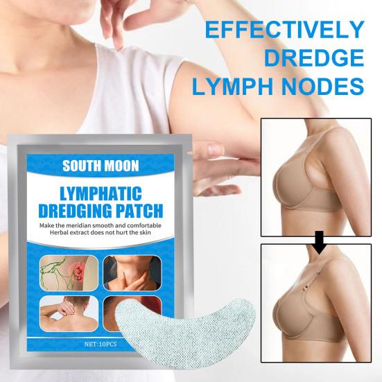 

10шт лимфатическая наклейка эффективный ультра тонкий нетканый материал лимфатический уход дноуглубительный пластырь