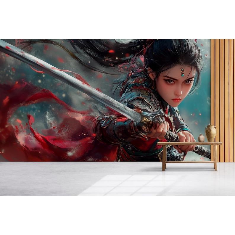 Fantasy Warrior tapestry 75x100 чёрный