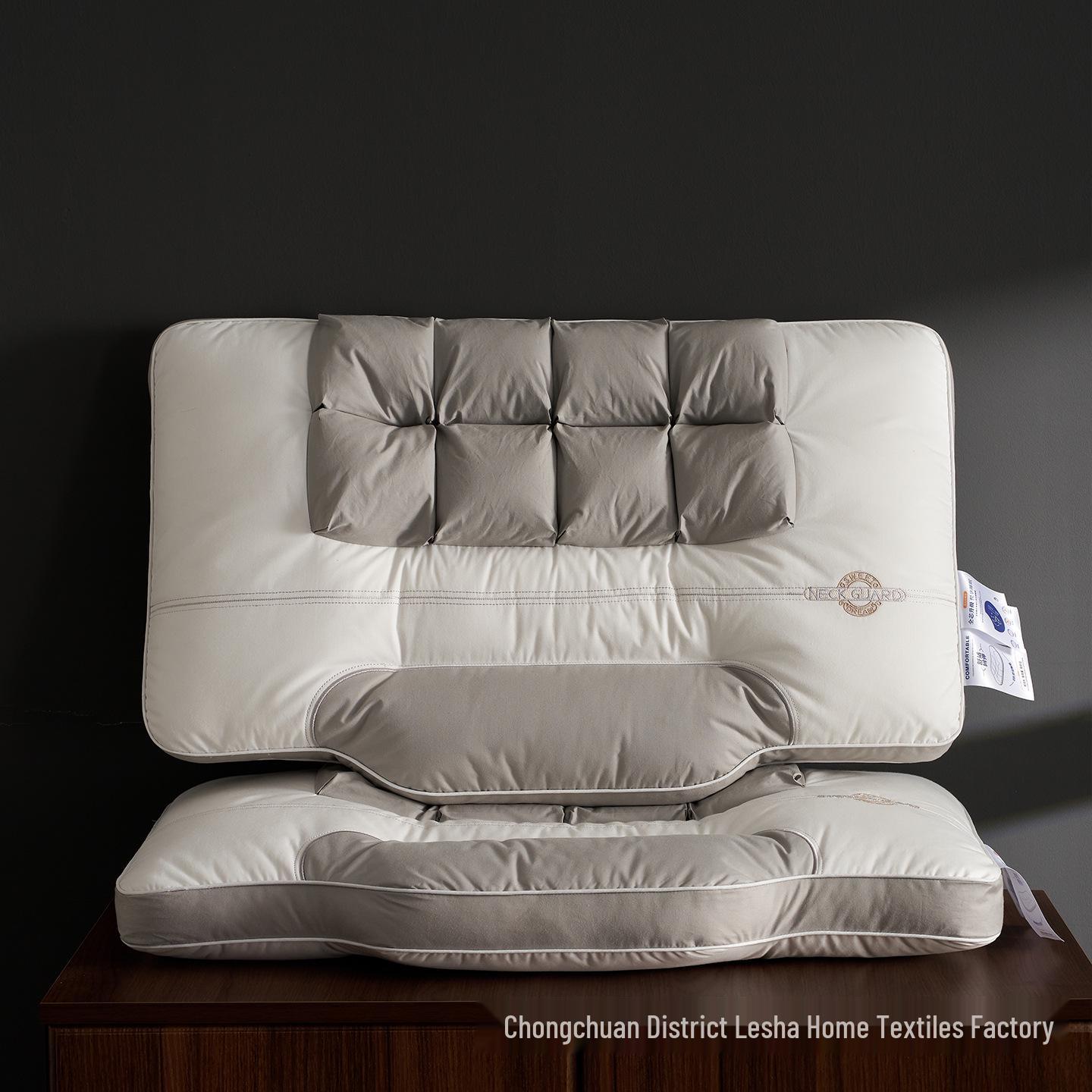

2025 Dual-Use Sectional Traction Pillow with Double-Sided Neck Support 48*74cm