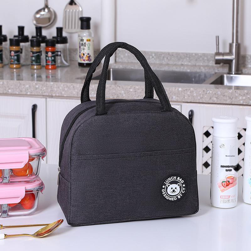 Insulated Large-Capacity Oxford Cloth Lunch Bag for Students