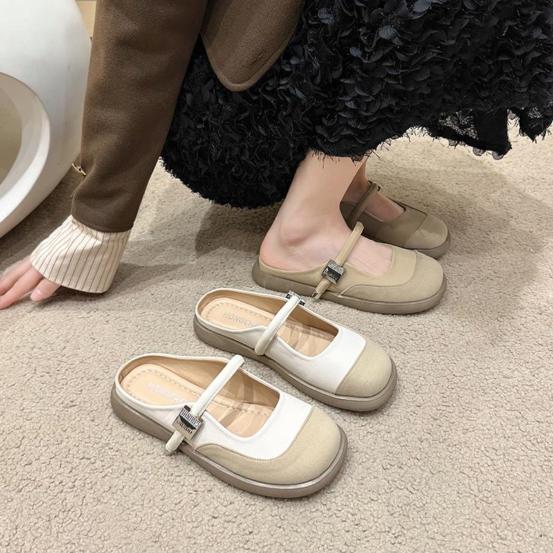 Mary Jane Shoes Women's Summer  Single Shoes Thick Heel Small Leather Shoes 2025 New Style Matching Skirt Gentle Style