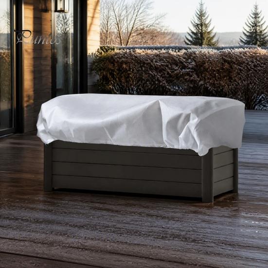 Giacche per Piante Antivento Invernali Copertura Protezione dal Gelo, Coperta Rettangolare antigelo con Coulisse, Isolamento per Ondate di Freddo Copertura per Aiuole Rialzate,