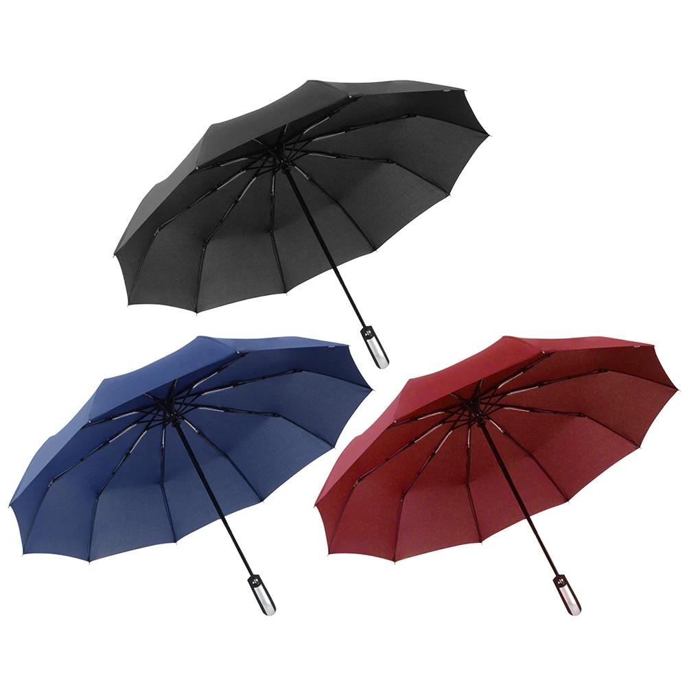 Automatic Open & Close Travel Umbrella Wind Resistant Foldable Umbrella Stormproof Small Portable Umbrella for Men & Women