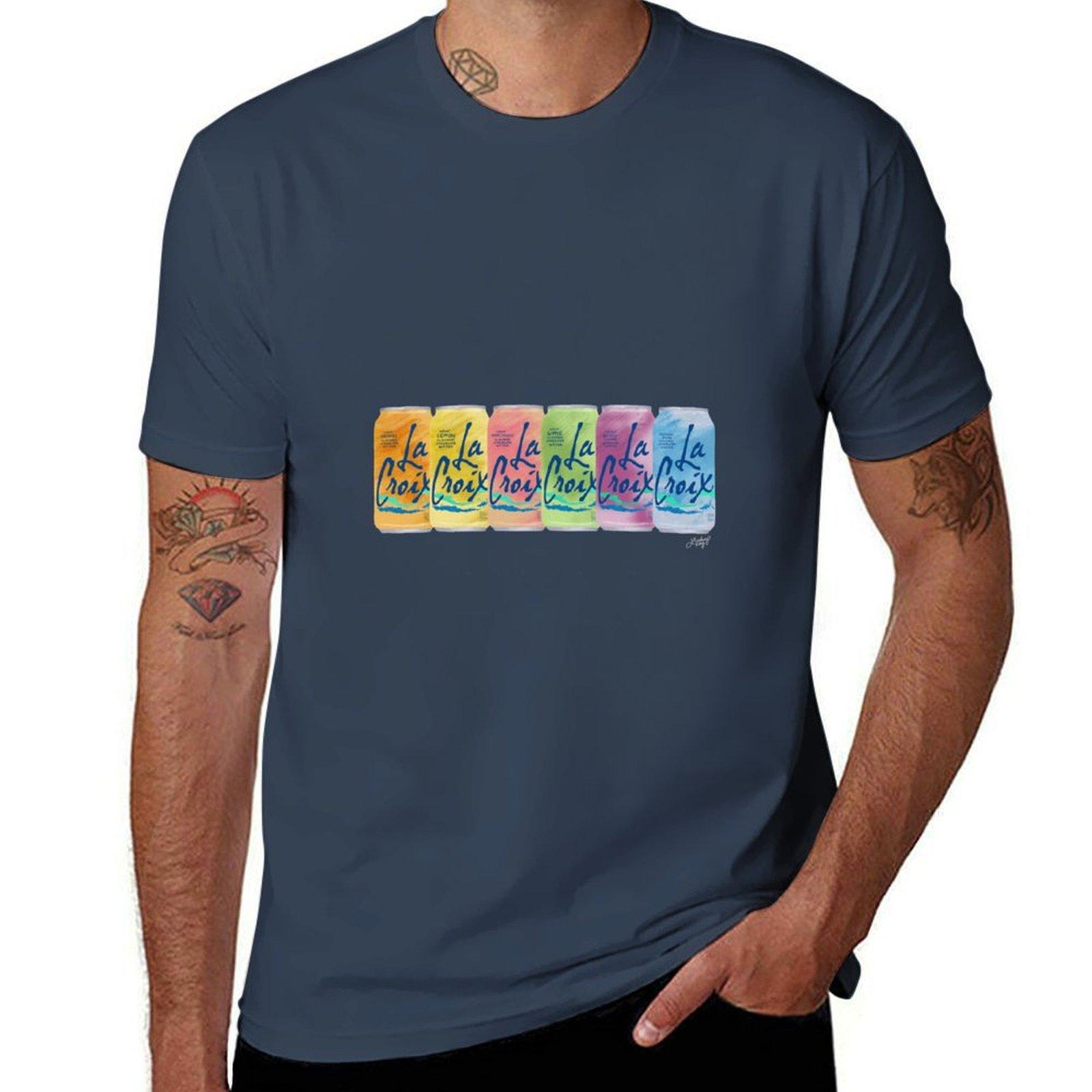 La Croix Cans Tshirt Summer Fashion Casual Tee Shirt S