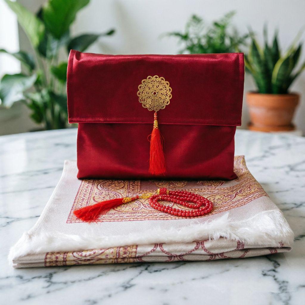 Four Seasons Elastic Thread Prayer Mat with Retro Pattern