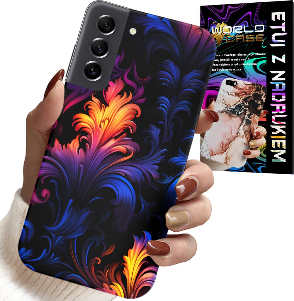 Etui Do Samsung Galaxy S22 Plus - Abstrakcyjne Kolorowe Wzory + Folia