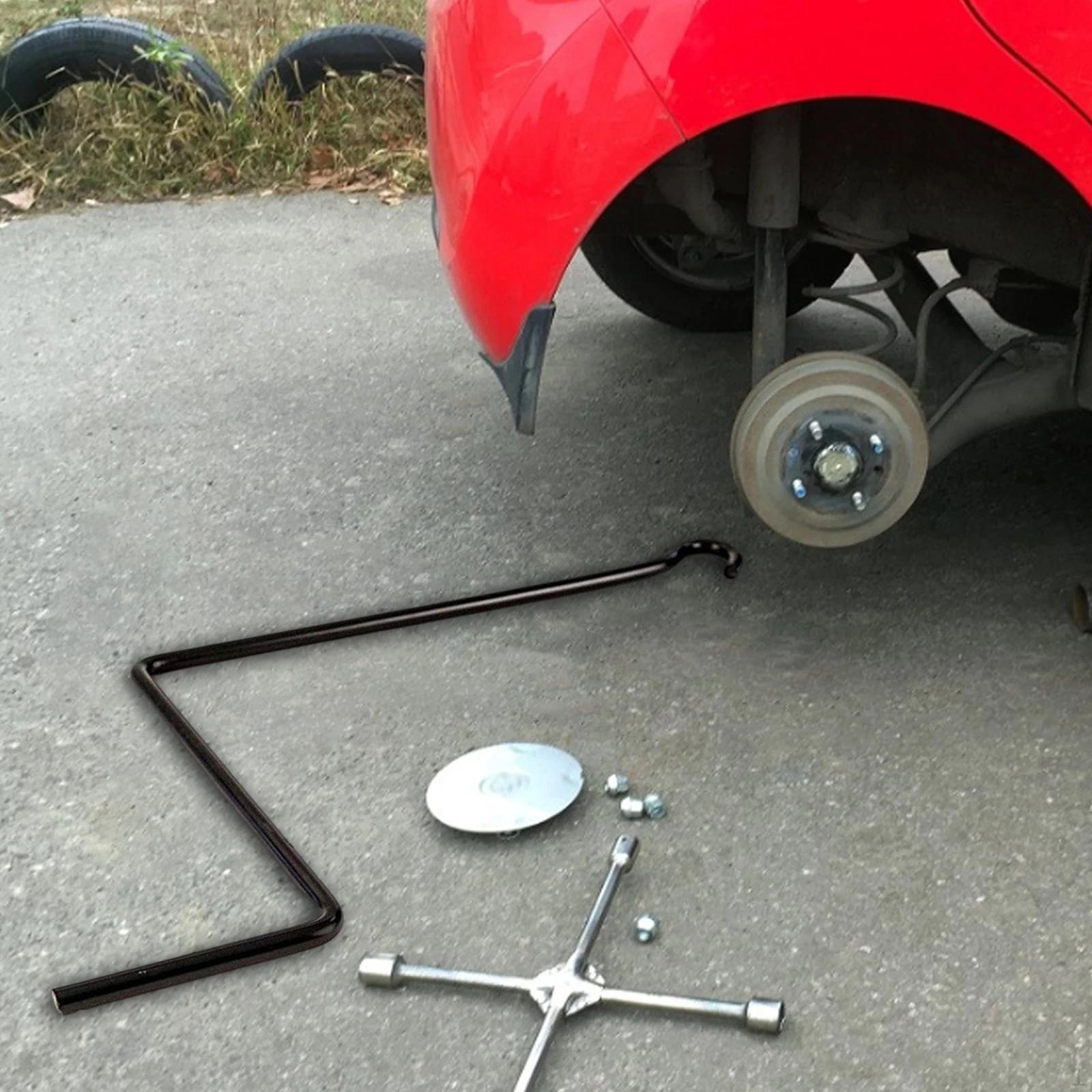 Car Jack Handle Crank Wrench Metal Tyre Repair Changing Tool for Lifter