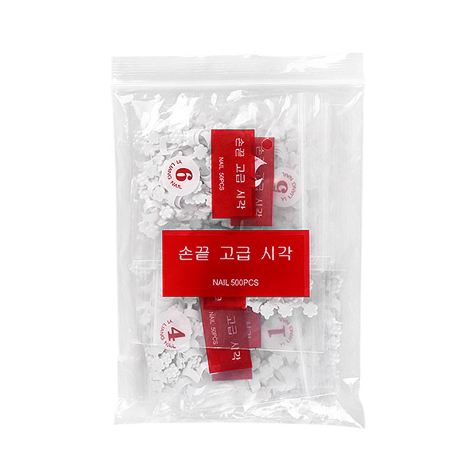 

Акриловые типсы для ногтей в форме полумесяца, набор из 100/500 штук для самостоятельного маникюра, 10 размеров, инструмент для удлинения наклеек на пальцы 1