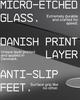 SkyPAD XL Gaming Glass Mouse Pad Text Version Professional eSports Large Size Mouse Pad 400x500mm Black Special glass surface for improved accuracy