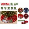 Fabric Christmas Tree Skirt Decorative Tree Skirt Round Tree Skirt  Christmas Decoration