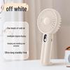 Portable Mini Fan: USB Rechargeable, Silent, Long Battery Life, Waist-Hanging, Handheld Electric Fan for Outdoor Use