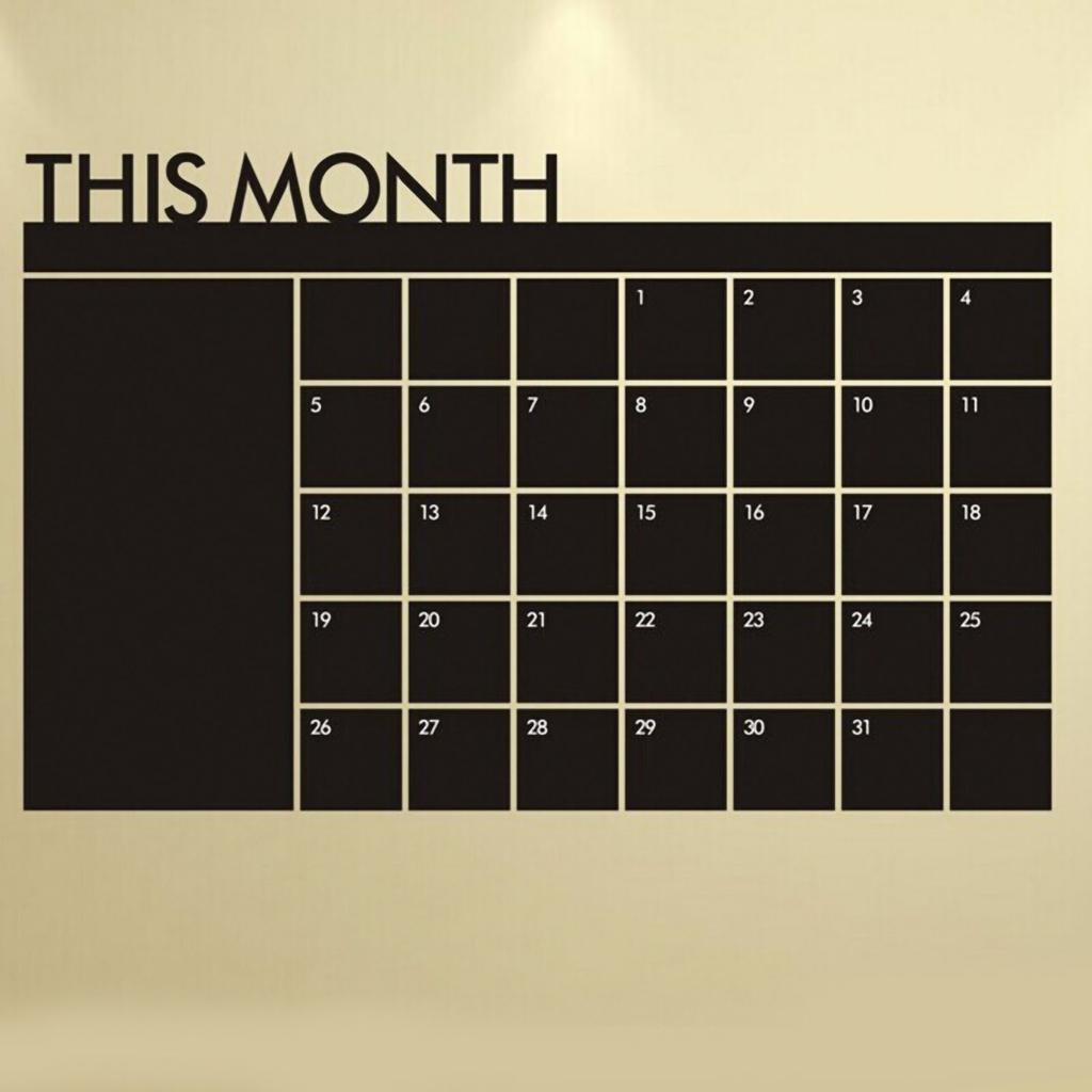 Blackboard Wall Sticker  Production PVC Chalkboard Calendar Whiteboard Stickers for Classroom Hom