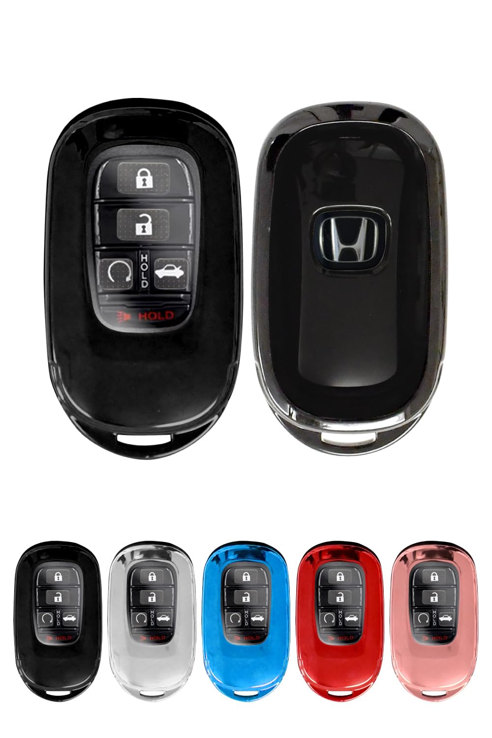 

DriveLife Smart Key Case Honda Key Case Keychain Civic FL1 FL4 FL5 Step Wagon Honda (HO17) чёрный