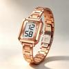 Women's Digital Watch SKMEI Rose Gold Square Stainless Steel 2581