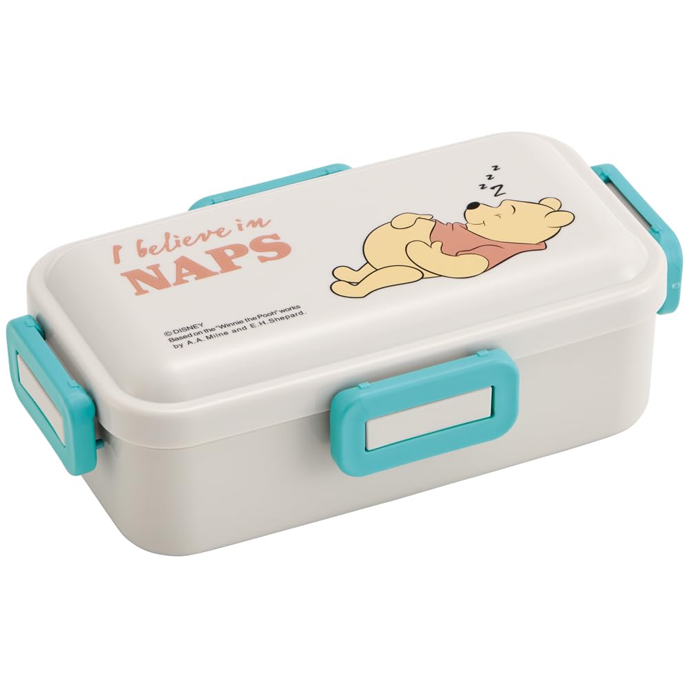 Skater Disney Winnie the Pooh BOLD TRU Bento Soft Made in & Box, 530ml, Antibacterial, Filling, Dome-Shaped Lid, Women's, Japan, PFLB6AG-A