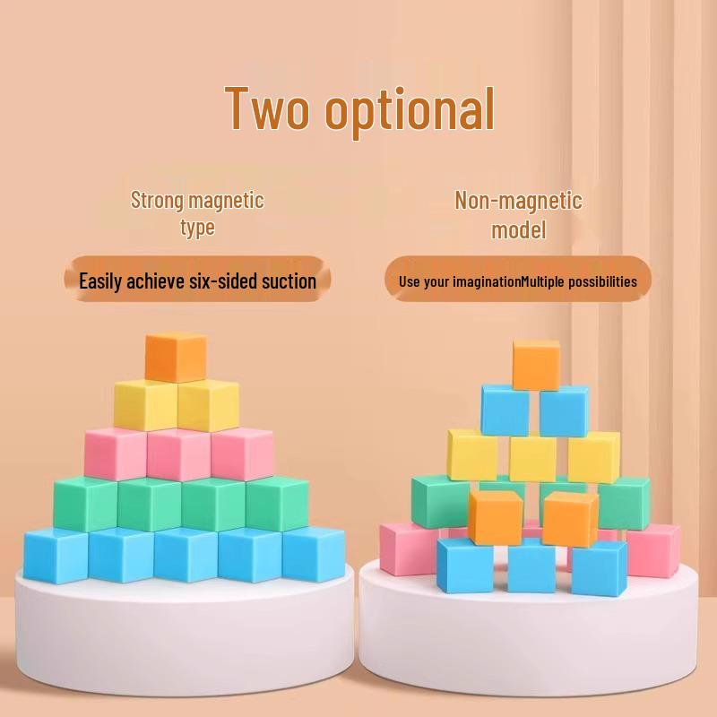 3D Magnetic Cube Geometry Teaching Blocks for Children