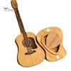 Wooden Pick Storage Guitar Holder with Stand, Plectrum Display Musician Desk Decoration Miniature Shape, Organizer for Lovers Box
