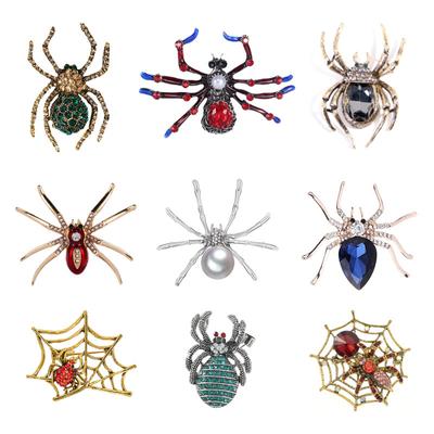 Spilla Vintage Creativa Insetto Ragno Moda Lega Spilla Colletto Abbigliamento Accessori Vacanza