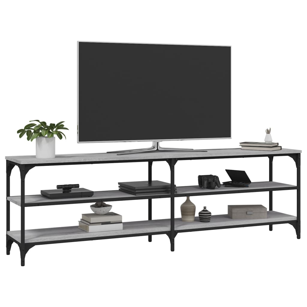 vidaXL TV-Schrank Grau Sonoma 160x30x50 cm Holzwerkstoff