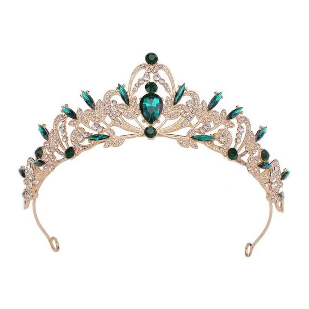 Jewelry Rhinestone Queen Princess Crown Baroque Crystal Bride Tiaras Classical Pattern Vintage Diadem Headwear Hair Accessories