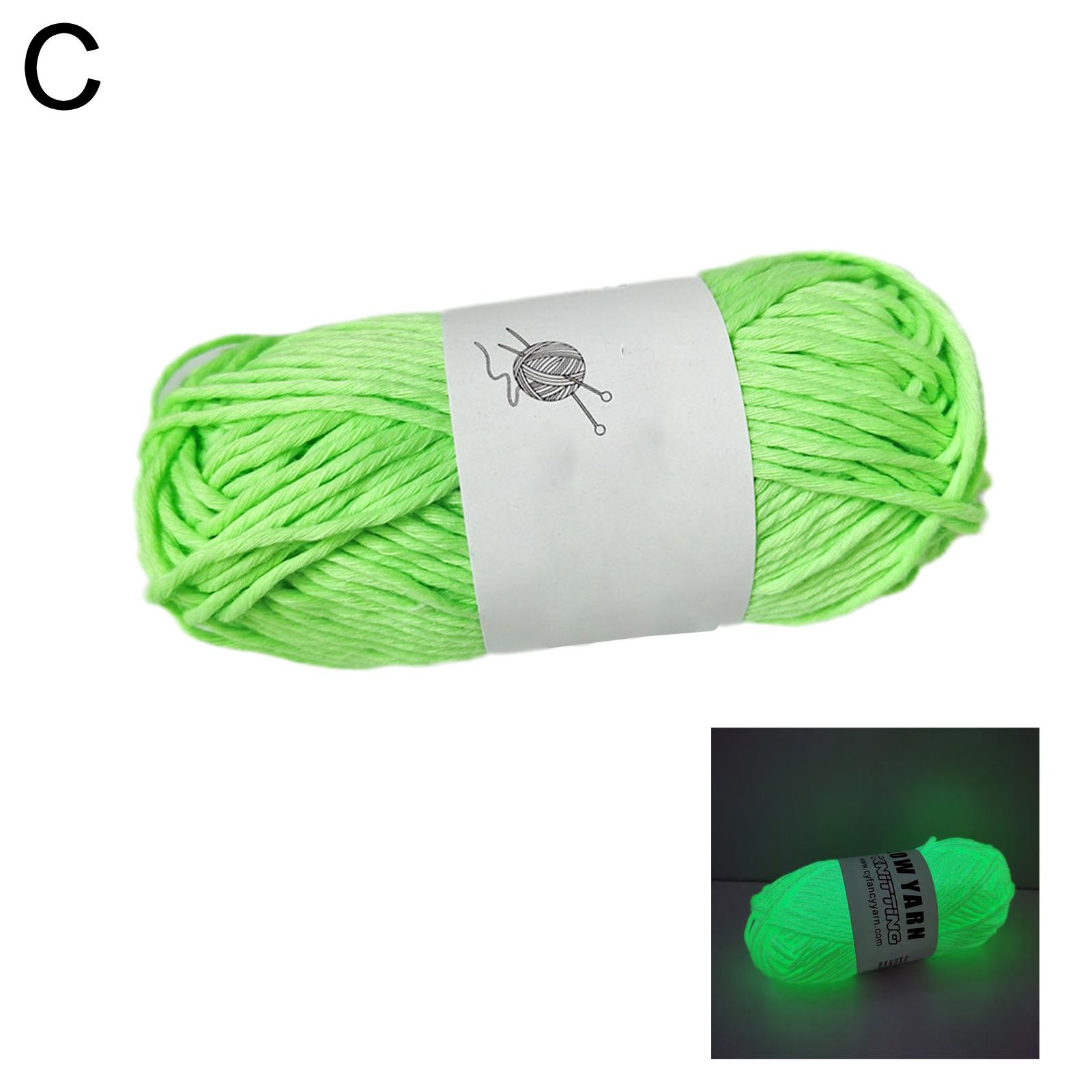 

Glow in The Dark Yarn for DIY Arts, Glow in The Dark Yarn for Crochet, Luminous Yarn for Knitting, Crocheting, Knitting Crafts