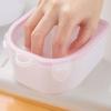 Nail Soaking Bowl with Cuticle Pusher Removable Double Layers Groove Design Hanging Hole Manicure Tool Soak Off Gel Polish Remover Bowl Salon Use