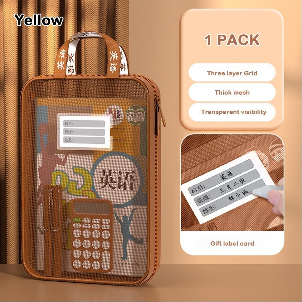 L-Shaped Storage Bag Large Capacity Stationary Bag New Carry Bag