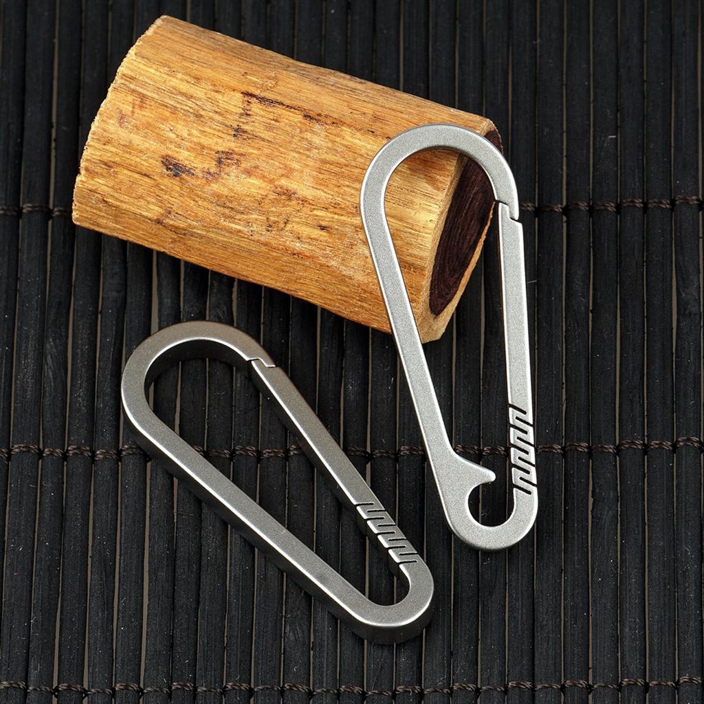 Titanium Alloy Keychain Key Buckle Multifunctional Snap Clip Carabiner Clip Waist Quick Hanging Keychain Buckle Key Hook