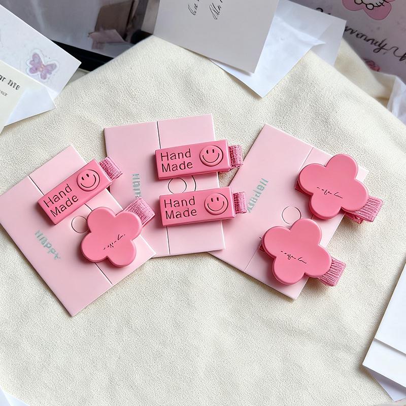 Adorable Pink Full-Wrap Cloth Hair Clip for Girls and Babies