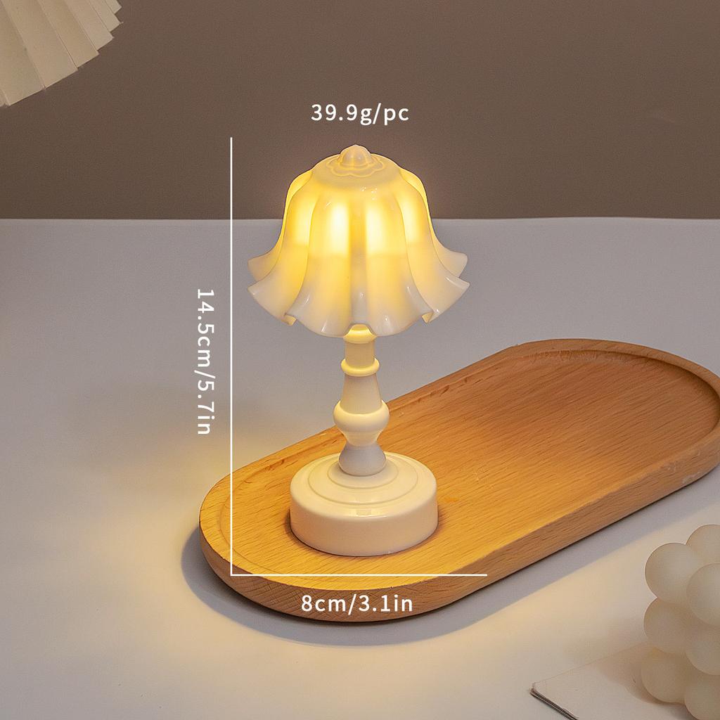 Ins Retro Nightstand Lamp for Bedroom Dorm Desktop Decor Creative Sleep Light Gift for Women Birthday Present