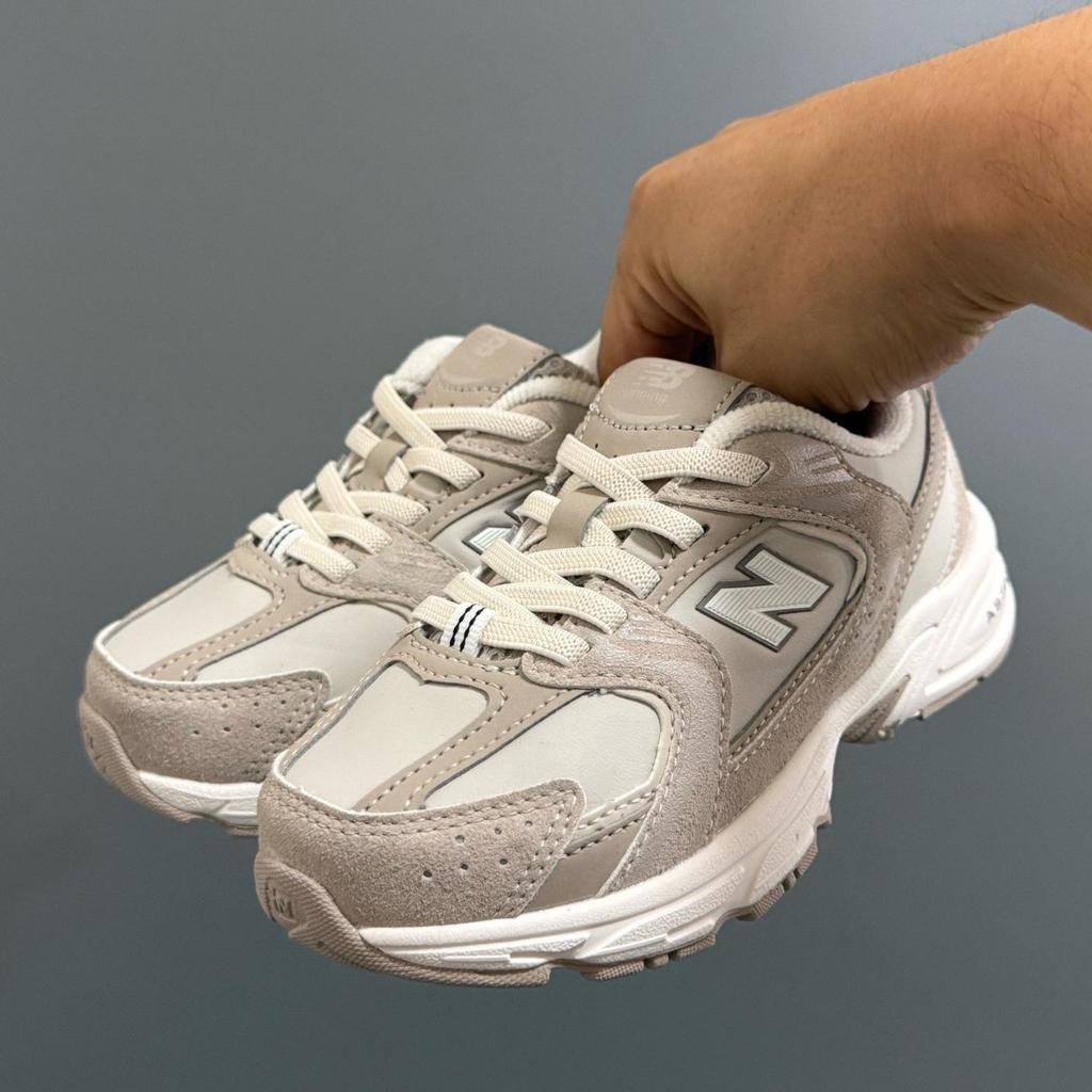 NB 530 Kids' Leather Athletic Shoes: Comfortable, Lightweight, Non-slip, Soft Sole, Unisex Casual Sneakers.