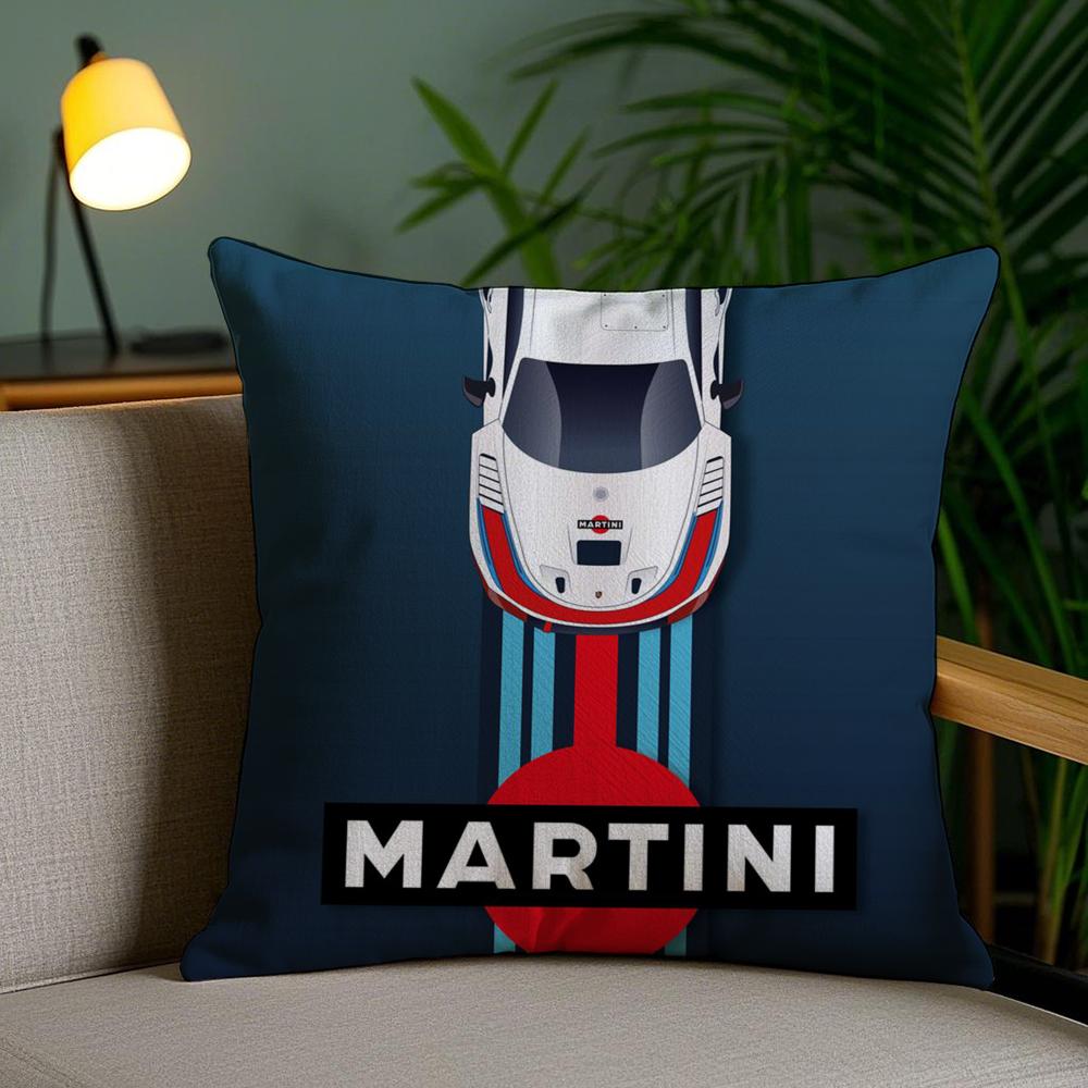 Car Cool M-Martinies Cushion Cover Plush Fabric Soft Double-Sided Printed Sofa Pillow Case Colorfast Home Decor Gift