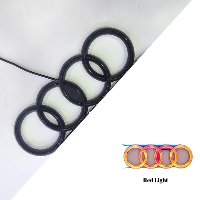 For 7wzjy A4 4D LED Emblem Light Cold Light Car Front Grille Badge Luminous Logo Decoration Lamp Auto Exterior Upgrade Parts wzjy7