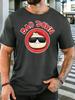 Cartoon Cool Bao With Sunglasses Bao Down Unisex Front Print T Shirt Funny Food Graphic Tee Casual Short Sleeve Top Food Lover Gift