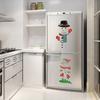 Hot! Christmas Refrigerator Decorations Reflective Santa Snowman Magnets Xmas Holiday Garage Fridge Decor