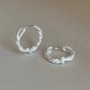VENTFILLE 925 Sterling Silver Geometry Hoop Earring for Women Minimalism Classic Office Versatile Fashion Jewelry Gift Dropship