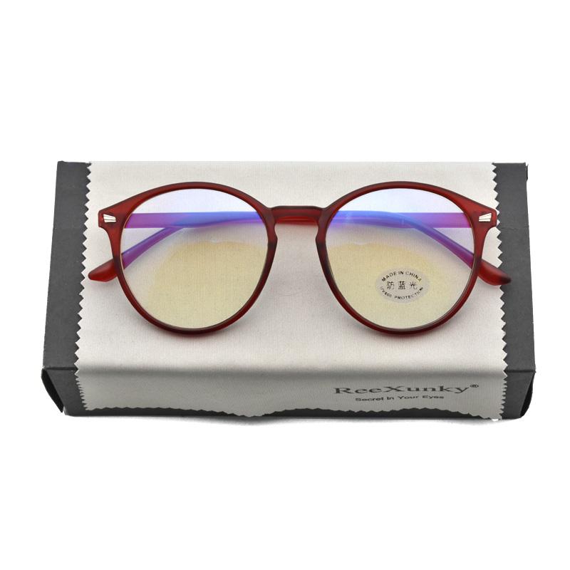 

Unisex Anti Blue Rays Computer Glasses Women Vintage Round Frame Gaming Glasses Men Anti Eye Eyestrain light Blocking Eyewear красный