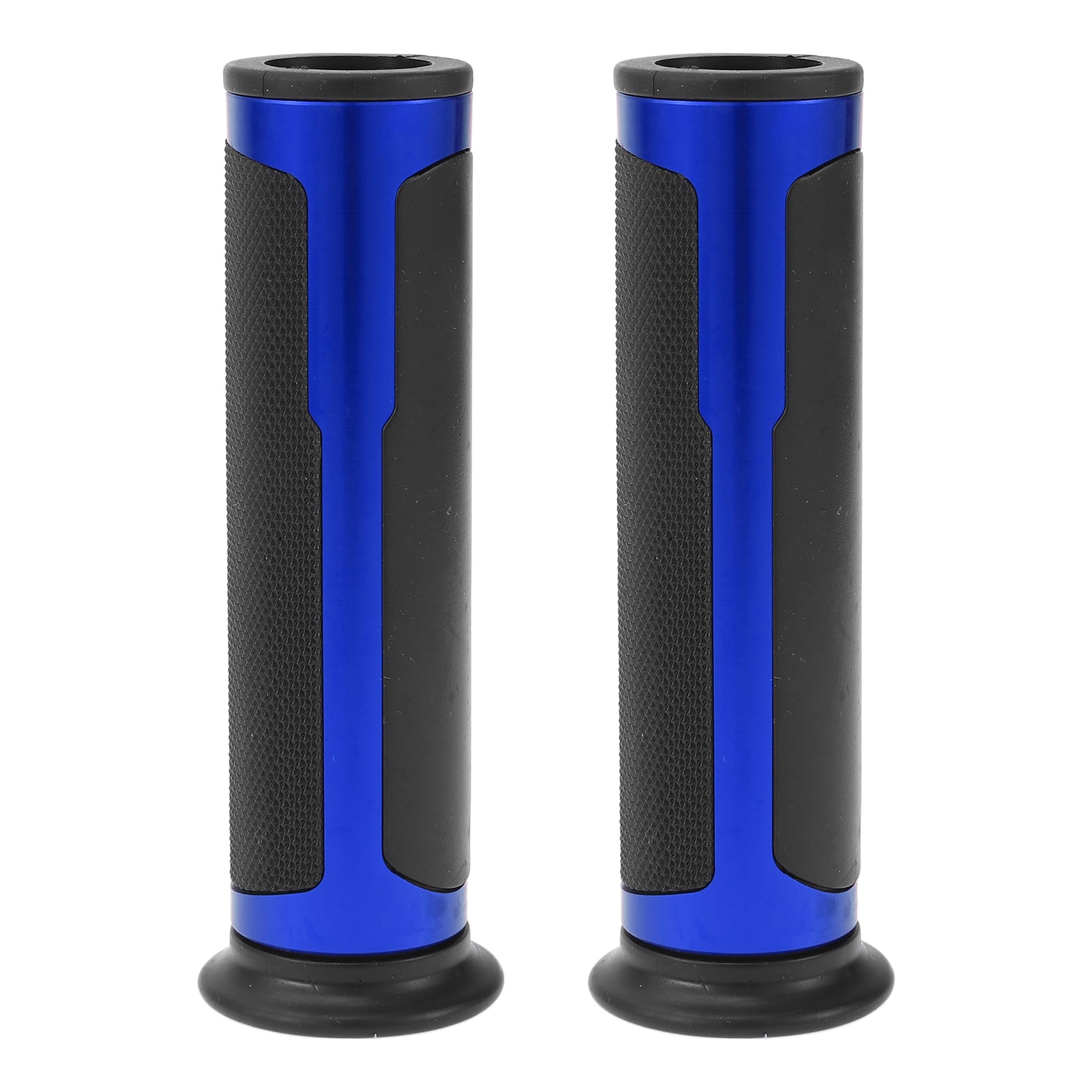 BULLSPANN Universal Motorcycle Hand Grip Cover Non-Slip Aluminum Alloy Rubber синий
