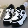 10CM Microfiber Vulcanize Skateboards Casual Autumn Spring Platform Wedge Autumn Women Comfy Hot Sell Chunky Sneakers Shoes