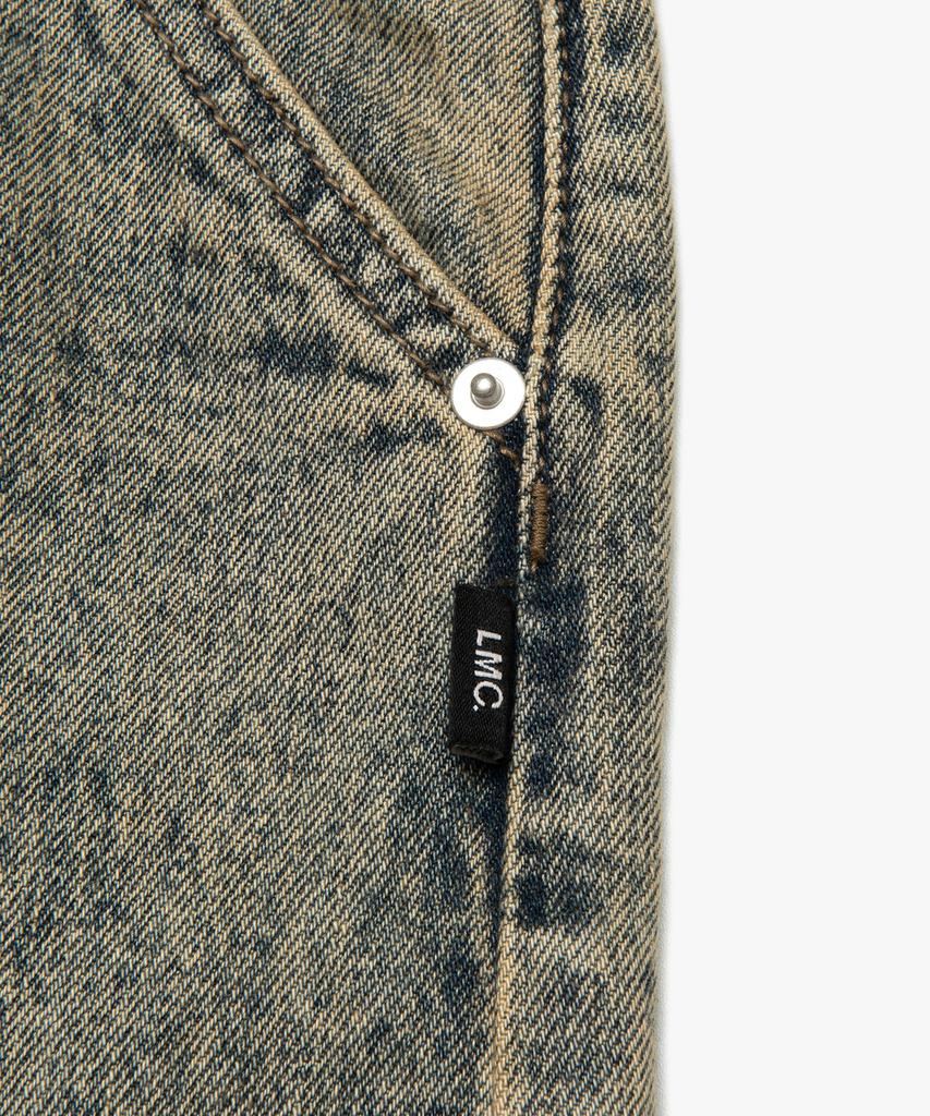 LMC Brush Washed Denim Carpenter Shorts Sand
