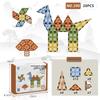 Children's 4D Colorful Magnetic Building Blocks - Strong, Educational Emerald Tiles