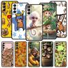 Opičí a banánový kryt na telefon pro Samsung Galaxy S26 S25 S24 S23 S22 S20 S21 FE Ultra S25 Edge Plus 5G Měkký TPU kryt Capas