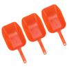 3pcs Plastic Feed Shovel Handheld Feeding Scoop Feed Ladle Portable Feeding Tool for Livestock