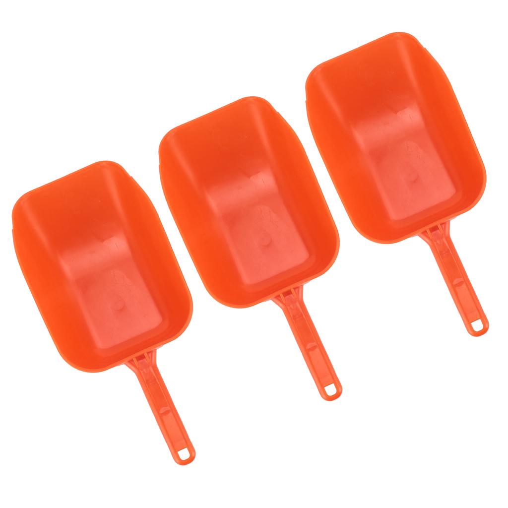 3pcs Plastic Feed Shovel Handheld Feeding Scoop Feed Ladle Portable Feeding Tool for Livestock