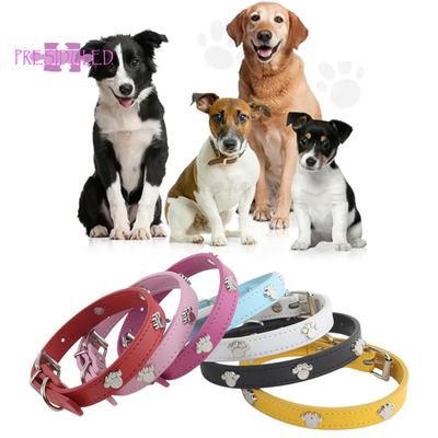Reflektierendes Haustierhalsband – verstellbare Größe, Metallschnalle, Hundefußabdruck-Dekoration mit Glöckchen, bequemes Hundehalsband