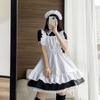 YAISHN Maid Cute Lolita Authentic and Halloween Short Set Outfit, Lolita/Gothic Dress, Popular, Costume, Women's, Cosplay, Sleeves, Bowknot, Knee-High