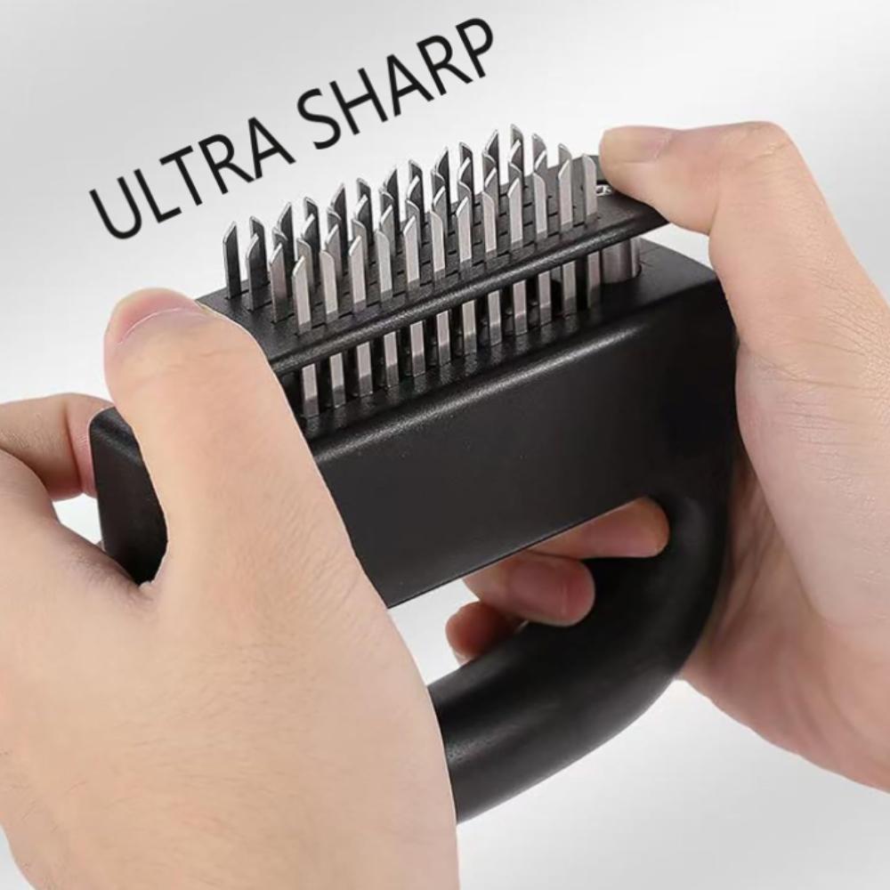 Husholdnings kjøttløsningsmaskin i rustfritt stål med 48 tenner kjøttløsnål for biff, knust senebiff, bankende kjøttløsningsmaskin