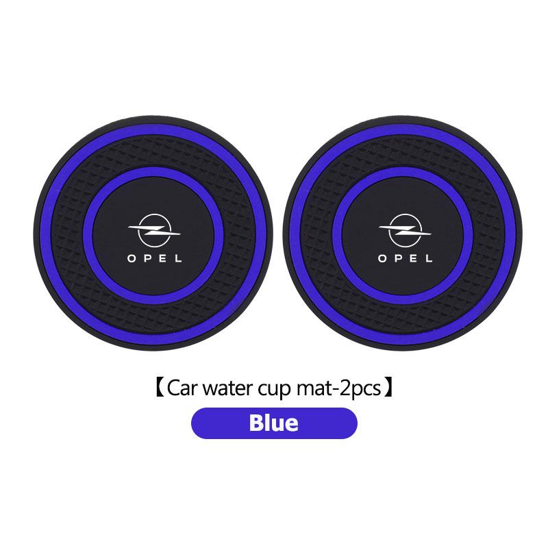 

For Opel 2pcs Car Silicone Cup Coaster Anti Slip Cup Holder Protector Pad Insignia Corsa Zafira Mokka Grandland Antara Ampera