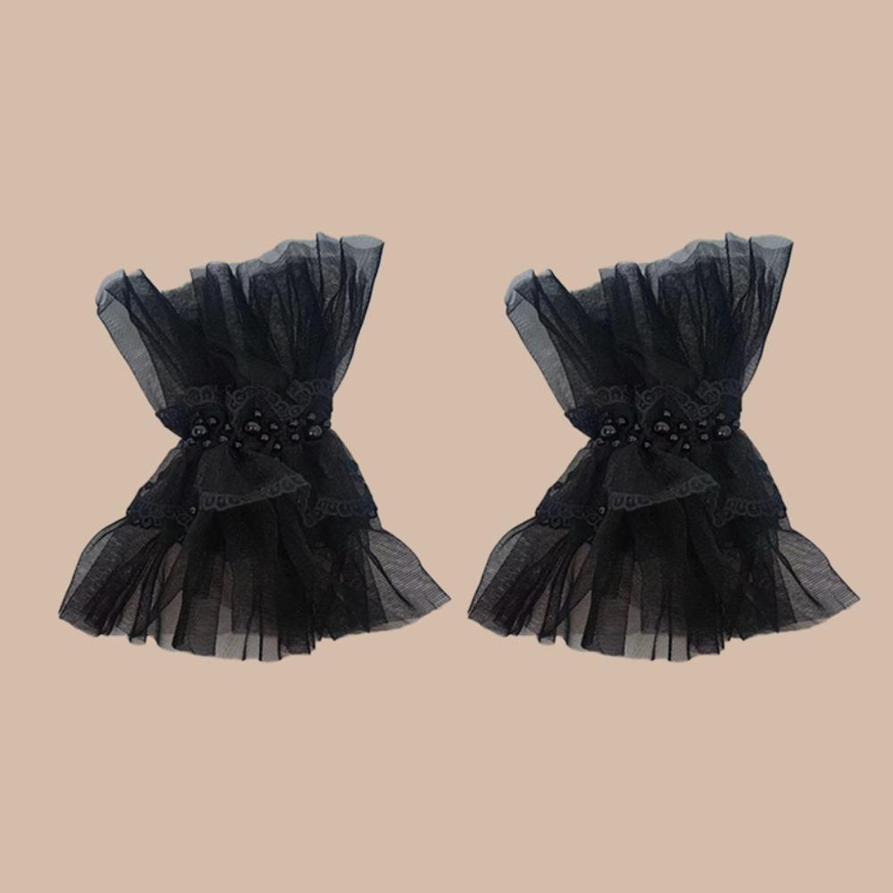 Detachable Lace Ruffled Wrist Comfortable Fake Sleeves Cuffs  Daily Accessory